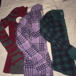 3 Long Sleeve shirts small
